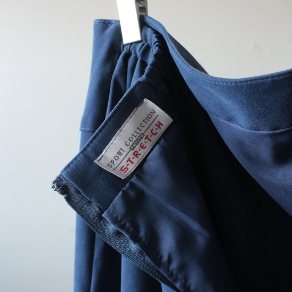 90s Vintage Sport Collection Petite 'Stretch' Maxi Skirt Size 18/36W - Picture 4 of 4